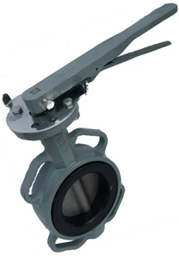Затвор дисковый поворотный ABRA Ду250 Ру16 BUV-VF863D, межфланцевый, корпус - чугун, диск - нержавеющая сталь, рукоятка, NBR в Томске