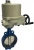 Затвор дисковый поворотный ABRA Ду600 Ру16 BUV-VF826D, межфланцевый, корпус - чугун, диск - чугун, с электроприводом, EPDM в Томске