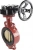 Затвор дисковый поворотный ABRA Ду450 Ру16 BUV-VF843D, межфланцевый, корпус - чугун, диск - бронза, редуктор, NBR в Томске