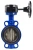 Затвор дисковый поворотный ABRA Ду450 Ру16 BUV-VF826D, межфланцевый, корпус - чугун, диск - чугун, редуктор, EPDM в Томске